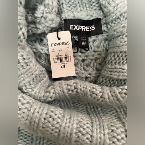 Oversized Open Stitch Cowl Neck Sweater - XXS - Picture 3 of 5